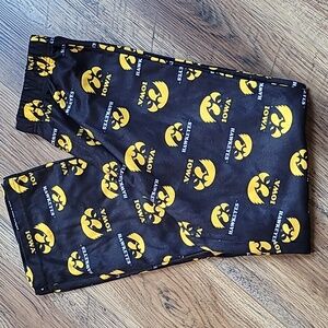 Iowa Hawkeyes Fleece Pajama Pants, Sizes XL & S, Black, Yellow, White, Soft